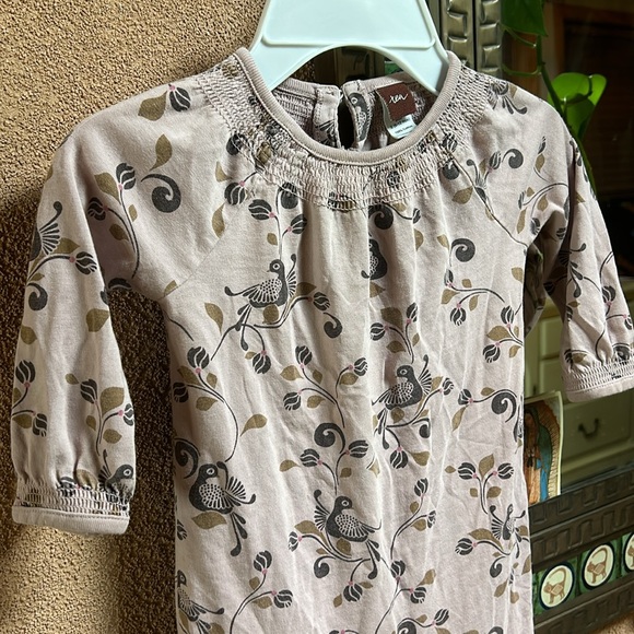 Tea Kids Baby Onesie 100% Organic Cotton Mauve and Terracotta Motif S (6-12 mo) - Picture 2 of 7